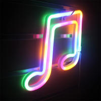 Luz De Neón LED USB/Batería Para Decoración De Pared Fiesta Barra De Cerveza Artículos De Noche Forma Musical Sin Certificación De Origen - details 19