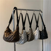 Bolso De Hombro Para Mujer Vintage De Nylon Impermeable Y Casual Bolso Hobo Crossbody Con Cierre De Cremallera Interior Líquido Suave - details 24