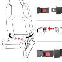 Podofo Cinturones De Seguridad De 2 Puntos Universal Reemplazo Ajustable Y Retráctil 2 Piezas Accesorios De Modificación Para Automóviles - details 3