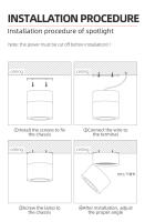 Resaltadores LED Rotativos Para Decoración De Tiendas Y Hogar Luz De Techo Plegable Para Ropa Y Sala De Estar Iluminación Para Calle - details 25