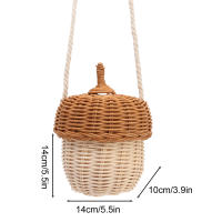 Cesta De Almacenamiento De Rotura Pequeña Tejida a Mano En Forma De Aro Decorativa Para Propiedades Fotográficas Y Uso Doméstico - details 0