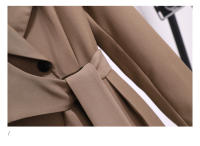 Vestido Traje Nueva 2024 Manga Larga Estilo Coreano En Caqui Blanco O Negro Con Cinturón Plisado Adecuado Para Invierno Ropa Caliente Para Mujer - details 6