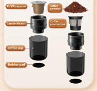 Máquina De Café Expreso Portátil Sin Cable Pequeña Y Recargable Para Viajes Camping RV Senderismo Oficina Capacidad 5-10 Tazas - details 9