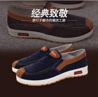 Zapatos Para Hombre Talla Grande Loafers Casuales Cómodos Zapatillas Slip on Zapatos Ligeros Vintage Planos De Algodón round Toe Antideslizantes Resistentes Al Agua - details 1