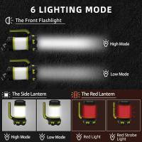 LED recargable interior de camping El interior de mano 6 Modos Luces De Tienda Banco de Energía multifuncional IPX4 Foco waterproof Cable USB includes [Clase Energética A ++] - details 3