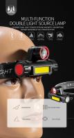Linterna Frontal COB LED Recargable Con Imán Impermeable Para Camping Pesca Minera Luz De Escritorio Con Ángulo De Haz De 60° - details 0