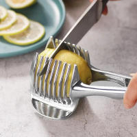Cortador De Frutas Mano Portátil De Acero Inoxidable Para Naranja Limón Tomate Cebolla Herramienta De Cocina Cortador De Accesorios - details 1