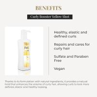 Salerm Biokera Fresh Yellow Shot Curly Booster 300 Ml. / Gel que potencia el rizo durante el método curly de Biokera Fresh y conseguir un cabello rizado definido, elástico y con volumen. - details 2