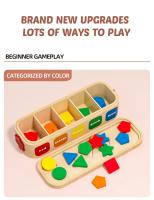 Juguetes Educativos De Madera Para Bebés Formas Colores Bloques De Construcción Montessori Regalos Para Niños Y Niñas 3-12 Años - details 3