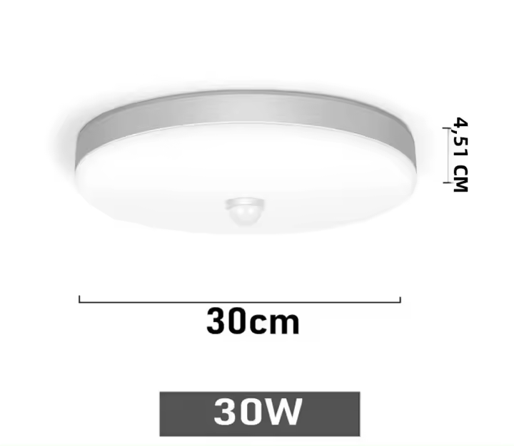 Lámpara De Techo LED Inteligente Con Sensor De Movimiento PIR 30W 20W 15W Para Casa 230V 220V 240V Luz Para Habitaciones Pasillos Y Corredores - 1