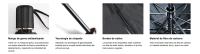 NQT Parasol Coche Delantero, Plegable Universal Protección Rayos UV Ventana Delantera Aislante Calor Forma Paraguas - details 1