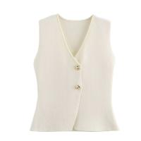 Conjunto De Vestido Para Mujer Estilo Británico Con Botones Metálicos Y Volante Hasta El Tobillo Traje De Invierno Elegante Y Temperamental - details 12