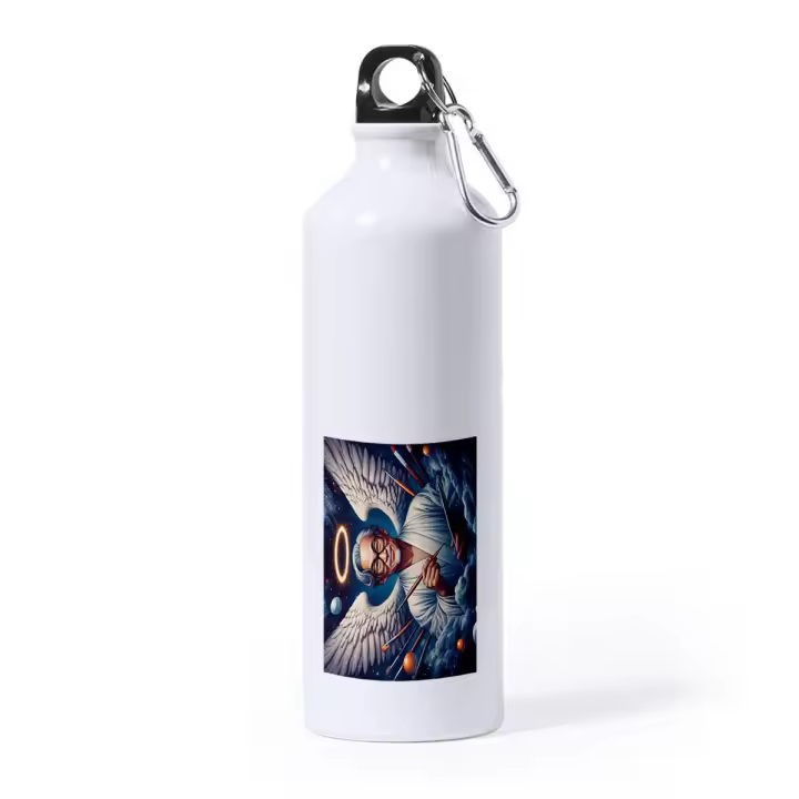 MERCHANDMANIA BIDON GRANDE 800 ML ACERO INOXIDABLE akira toriyama dios manga serie anime dragon bola deporte deportivo con mosqueton botella - 1