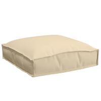 Cojín exterior vidaXL Juego de 6 Beige Poliéster 40 x 40 x 8 cm - details 3
