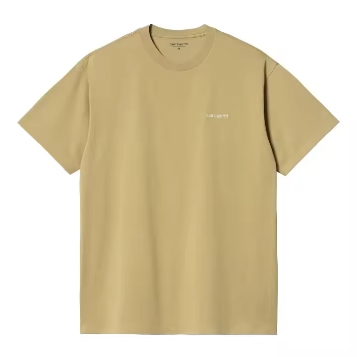 Camiseta de Manga Corta Carhartt WIP Wip Script Embroidery para unisex en color beige - 1