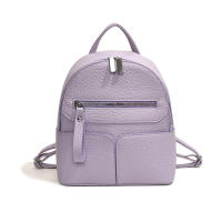 Mochila urbana sencilla de PU a juego para uso diario, mochila para mujer - details 4
