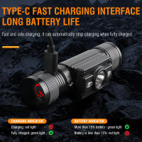 BORUiT HP300 L2 Linterna Frontal LED Recargable Tipo-C Impermeable Con 7 Modos Potentes Para Camping Caza Pesca Ciclismo - details 5