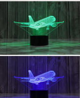 Lámpara De Noche De Avión 3D Iluminación LED Táctil USB Decoración Para Habitación Regalo De Cumpleaños Y Navidad Para Niños Boys - details 4