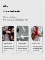 Funda De Pulsera Deportiva Para Tenar De Muñeca Universal De Nylon Protección Para Badminton Y Gimnasio Estiramiento De 1 Pieza - details 1