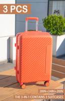 S7 STAR LG57144-LG57151 Maleta Rígida Colourful Juego 3 Piezas, Set Cabina Equipaje de Moda 3 en 1, PP Maleta Resistente Color Puro con 4 Ruedas Giratorias 360°, Pack Maleta Trolley Elegante Ligero 20/24/28in - details 6