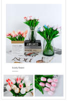5pcs Arreglo De Tulipes Naranja Artificial Para Decoración De Hogar Y Bodas Flores Artificiales Para Jardín Y Decoración Interior - details 6