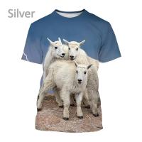 Camiseta De Verano Para Niños Con Estampado 3D De Cordero Y Cabra Camiseta Gráfica De Hombros Cortos Moda Divertida Unisex - details 4