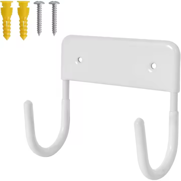 Soporte de pared para tabla de planchar, gancho duradero, colgador blanco - 1
