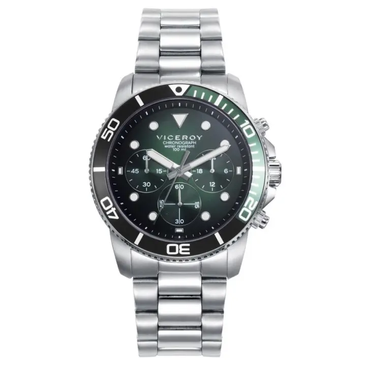 42453-77 - Reloj de Hombre Viceroy Heat Cronógrafo de Acero con Esfera Negra y Verde - Ref. 42453-77 42453-77 VICEROY Raíz Relojes online Relojes Viceroy Hombre HOMBRE inicio Relojes de Hombre Viceroy Relojes Hombre Relojes para hombre - 1