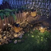 Fuente De Iluminación Solar Para Jardín Con Regadera Luz Estelar LED Cadena De Luces De Hadas De Cachete De Agua Con Soporte - details 15
