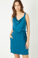 Vestido LOVE & MONEY satinado de tirantes con cinturón - REF: C2285 - details 0