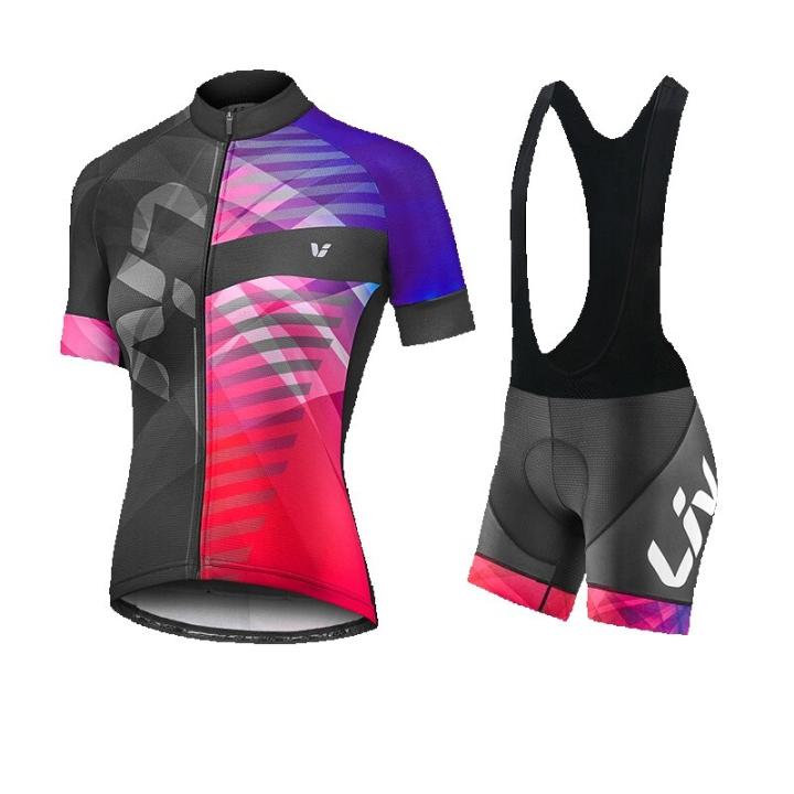 Nuevo Set De Ciclismo 2024 Para Mujer Liv Ropa Ciclismo Feminina Conjunto De Jersey Y Pantalones De Bicicleta De Verano Con Almohadilla GEL Transpirable Talla Verdadera