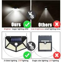 Lámpara Solar Exterior Inteligente De 100 LEDs Impermeable Para Iluminación De Jardín Y Calle Puerta De Hierro Moderna - details 7