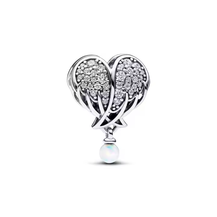 Charm Colgante Plata de Ley Alas de Ángel Brillantes Divisible Pandora - Joyería Mujer - 1