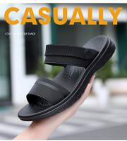 Sandalias Clásicas Para Hombre Verano Zapatillas Al Aire Libre Ligeros Moda Casual Tallas 38-45 Material Superior PVC Estilo Gladiator - details 1