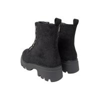 Eva Zorteon- Botín de antelina para  Mujer,  Estilo Militar . Marca TULIPANO . - details 7
