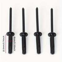 50pcs Aleación De Aluminio Trifold Blind Rivets Pintados De Negro Pop Bulb Structural Rivets Fasteher Para Decoración De Hogar DIY Herramientas - details 2