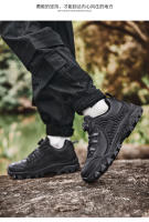 Botas Tácticas Impermeables Y Resistentes Para Montañismo Y Camping De Cuero Y Nylon Para Entrenamiento Militar Y Trekkking Unisex - details 9