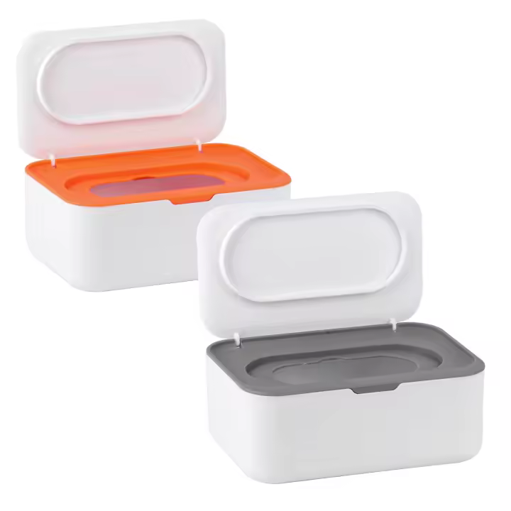Paquete de 2 Cajas de Toallas Húmedas para Bebés con Dispensador y Almacenamiento Práctico - 1
