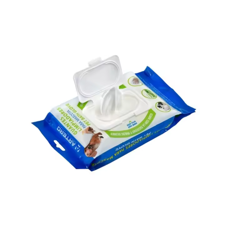 ARTERO - Plis Plas (20 uds) - Guantes Húmedos Limpiadores para Perros Desechables - 1