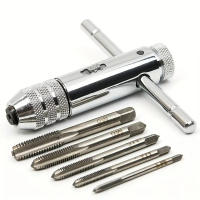 Sujetador De Tornillo Manual Ajustable Con Mango En Forma De T Herramienta Para Hacer Reamas Y Tornillos Métricos M3 M4 M5 M6 M8 - details 0