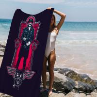 Toalla De Baño Microfibra Para Playa Y Gimnasio Estilo Anime Lemmy Kilmister Secado Rápido Decoración De Habitación Tamaño 30x60 Cm - details 10