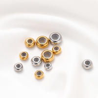 10Pcs Bolas Ajustables De Acero Inoxidable Con Anillo Antideslizante Dorado Para La Fabricación De Joyas Tamaños 6/7/8/10mm - details 3