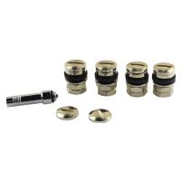 7 Pcs/Set Tapones De Válvula De Neumático Para Ruedas De Coche Universal Oculto Montaje En Fondo Capas De Metal Cobre - details 1
