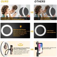 Anillo De Luz LED Para Selfie 16/26/33cm Con Soporte Para Teléfono Lámpara De Relleno LED Ajustable Para Fotografía Y Videos De TikTok - details 4