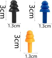 Tapones para Oídos, 3 Pares Tapones para Oídos de Silicona, Tapones Oidos Natación, Tapones Antiruido, con Caja Portátil, para Nadar, Trabajar, Estudiar, Lugares Ruidosos - details 0