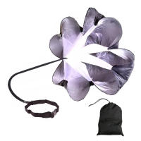 Paraguas De Resistencia Para Entrenamiento De Fútbol 1pc Correa Ajustable De Poliéster Para Entrenamiento De Carreras Y Fuerza Color Negro - details 0