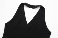 Conjunto De Traje Para Mujer TRAF Con Cuello Colgante Y Chaqueta De Botones Estilo Inglés Pantalones De Cintura Alta Casual - details 18