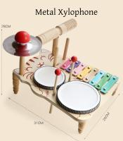 Set De Batería De Madera Para Bebés Juguete Musical Montessori Instrumentos De Percusión Para Niños De 3 a 6 Años - details 9
