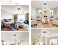 Ventilador Plafón LED 3000K-4000K-6000K Luz Regulable, 6 Velocidades de Aire y Aspas direccionables - details 8