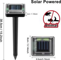 Repelente Ultrasonido Solar Eléctrico Ratón Serpiente Insectos Alta Potencia Vibración Batería Integrada IP64 Carga Solar - details 1